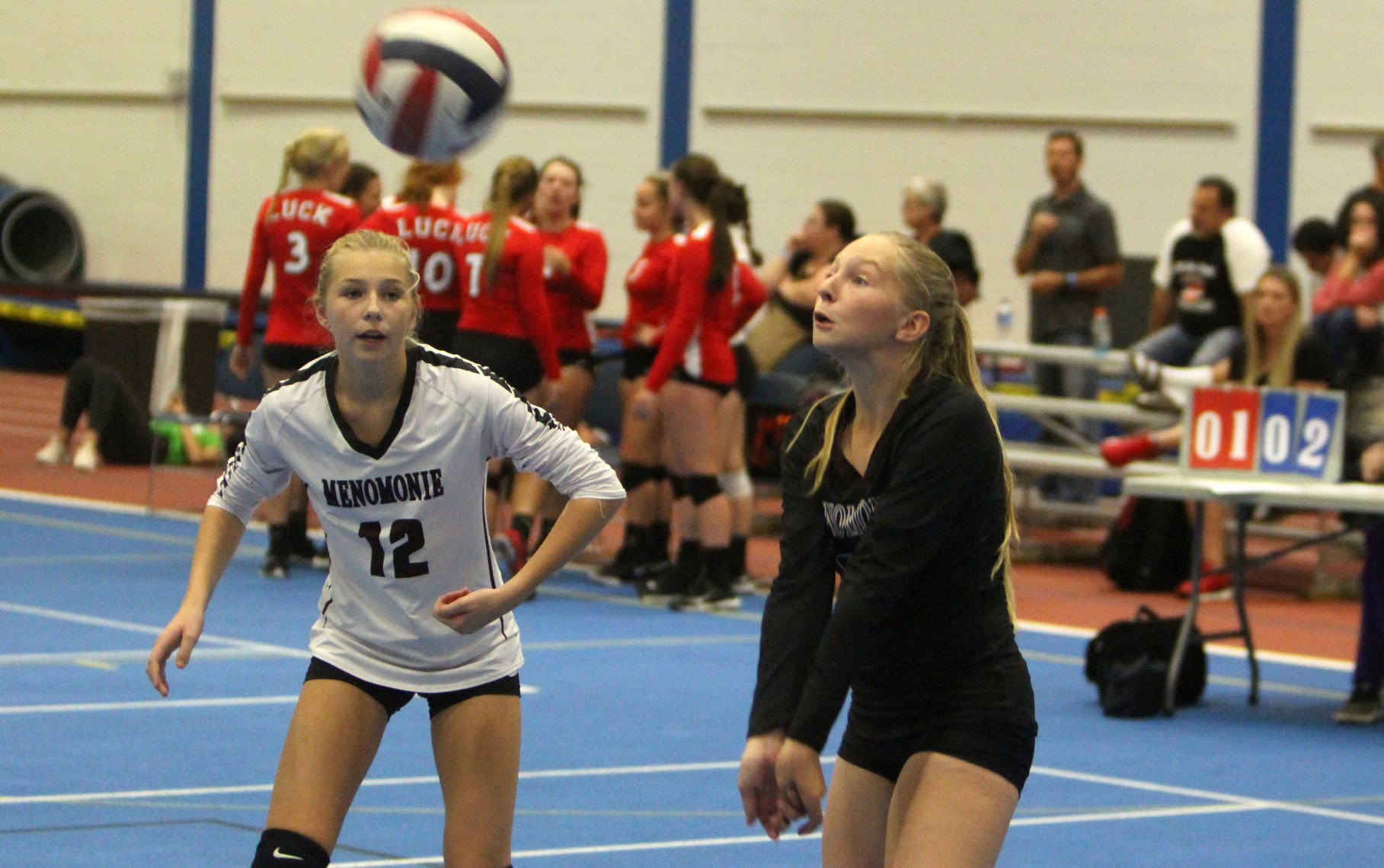 Prep volleyball sprawl at UW-Stout 8-31-19